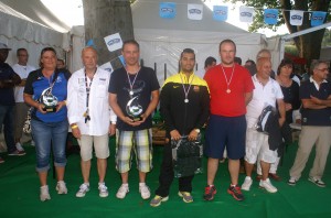Le président Robert Costes a récompensé les premiers lauréats de cette édition 2014 de l'International à pétanque.