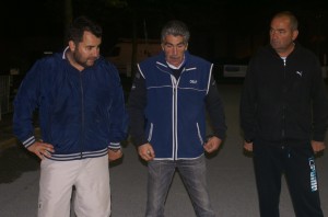 Les Aveyronnais Pascal Marty et Nicolas Salerno et le Lotois Régis Foulhac, demi-finalistes.