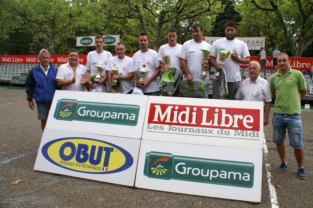 Le podium de cette édition 2015 du Trophée des Aveyronnais.