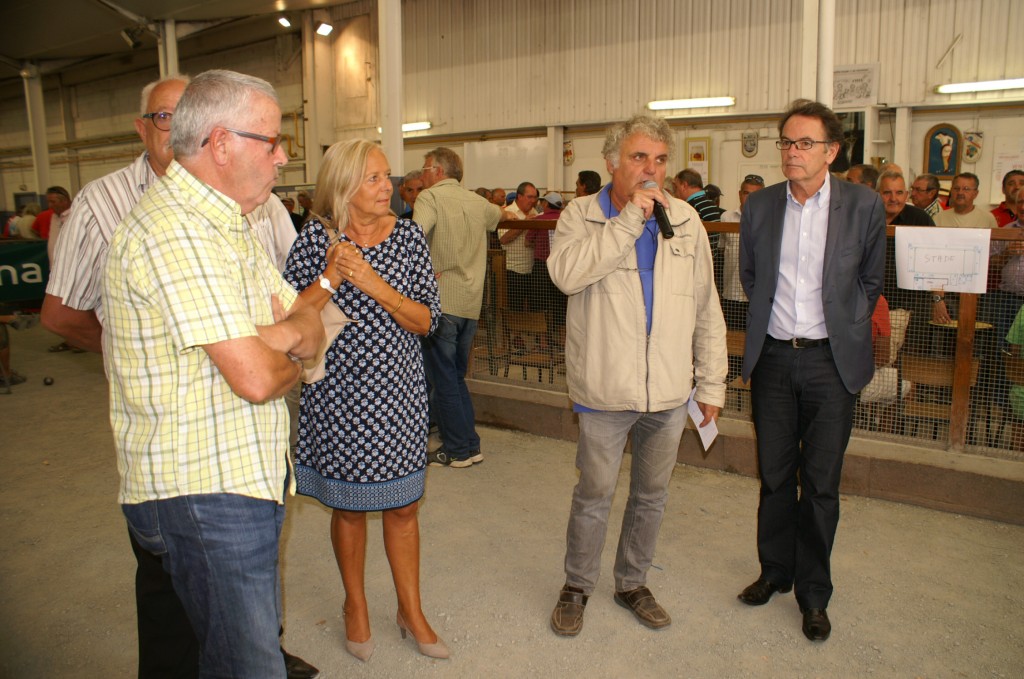 Le président du comité départemental Marc Nogaret a notamment souligné l'importance d'un boulodrome couvert. 