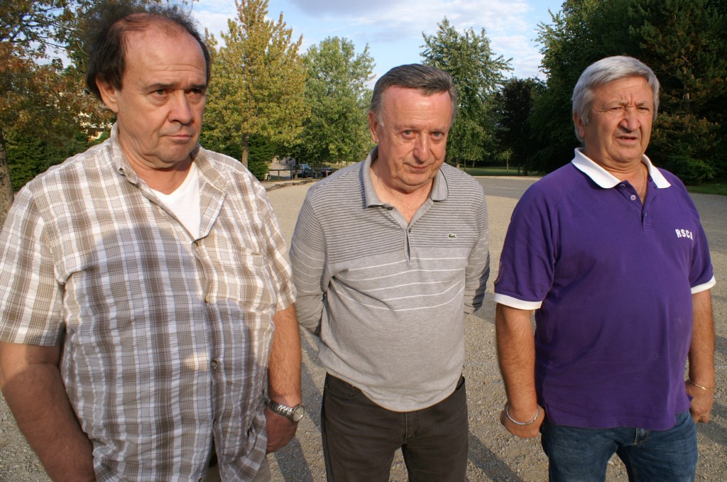 Francis Mader, Jacques Cardonnet et Antoine Lopez, les finalistes de ce co,cours A. 