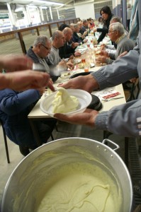 Un bon aligot saucisse pour bien finir la soirée. 
