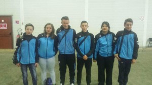 Kevin Campredon, Laurie Cramaregeas, Romain Monteillet, Adrien Massol, Romane Bories et Enzo Mourino sacrés champions de l'Aveyron en Juniors - Cadets. 
