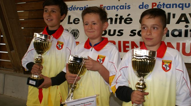 Championnat de l’Aveyron en triplettes jeunes, ce dimanche à Rignac