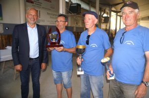 Meilleure équipe aveyronnaise, celle des Forminois Gilles Matose, Dominique Cottet-Moinet et Jean-Pierre Buczek qui ont atteint le dernier carré. 