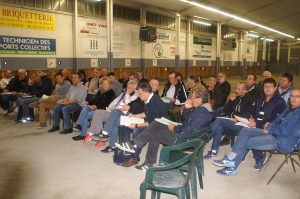 17 des 28 clubs étaient représentés et avaient répondu à l'invitation du président Bernard Unal