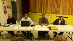 Le bureau du Pétan Club Villeneuve / Vailhourles / Martiel a été réélu pour la saison 2017.