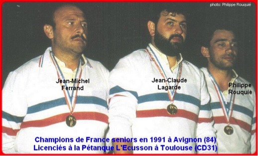 « France » triplettes 1991 : l’aventure s’arrête en 8e de finale face à la Corrèze
